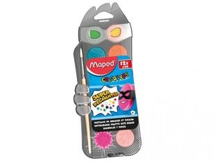Vesivärit + sivellin ColorPeps, 12 väriä hinta ja tiedot | Maped Lapset | hobbyhall.fi