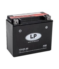 Landport YTX20L-BS, 18 Ah 12V akku hinta ja tiedot | Moottoripyörien akut | hobbyhall.fi