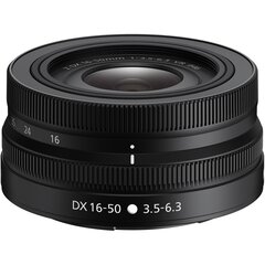 Nikon NIKKOR Z DX 16-50mm f/3.5-6.3 VR, valkoinen laatikko hinta ja tiedot | Nikon Puhelimet, älylaitteet ja kamerat | hobbyhall.fi