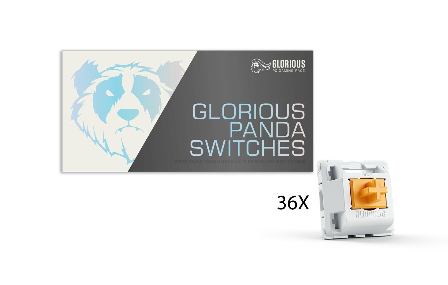 Glorious PC Gaming Race Panda switchid | tactile & clicky (36 kpl) hinta ja tiedot | Ohjaimet ja lisätarvikkeet | hobbyhall.fi