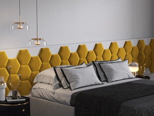 Cosmopolitan Design Lovon R1 -pehmeät seinäpaneelit, 3 kpl, keltainen hinta ja tiedot | Pehmeät seinäpaneelit | hobbyhall.fi
