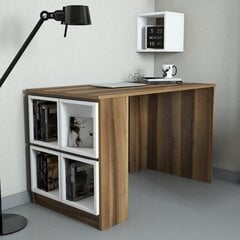 Kirjoituspöytä Kalune Design CT5, ruskea / valkoinen hinta ja tiedot | Tietokonepöydät ja työpöydät | hobbyhall.fi