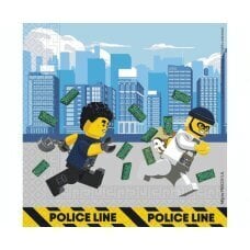 Lego City paperiset lautasliinat, 33x33 cm, 20 kappaletta hinta ja tiedot | Tarjoiluastiat ja aterimet juhliin | hobbyhall.fi