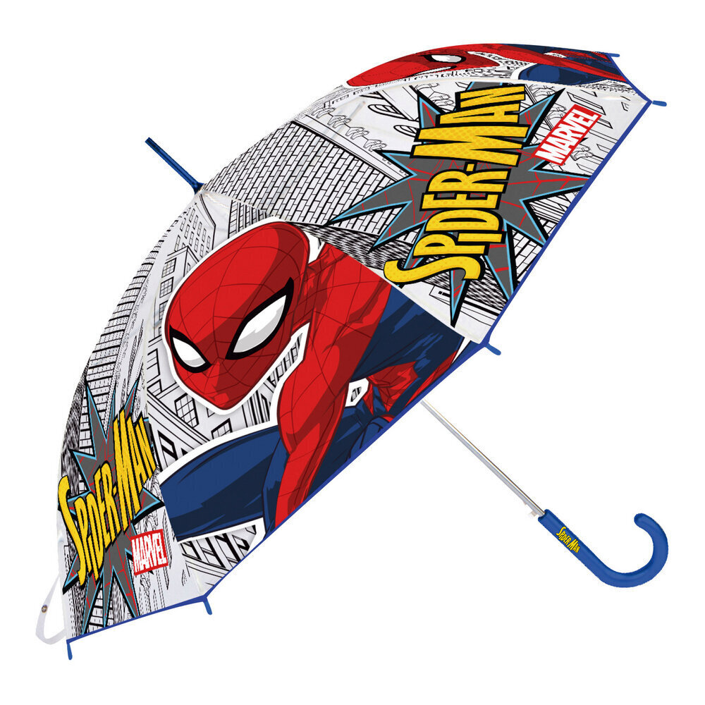 Sateenvarjo Spiderman Great Power, punainen sininen (Ø 80 cm) hinta ja tiedot | Lasten asusteet | hobbyhall.fi