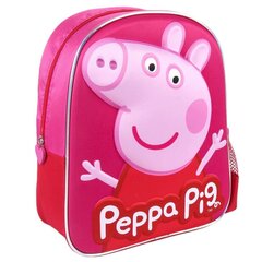 Koulureppu Pipsa Possu vaaleanpunainen (25 x 31 x 10 cm) hinta ja tiedot | Peppa Pig Urheiluvälineet | hobbyhall.fi