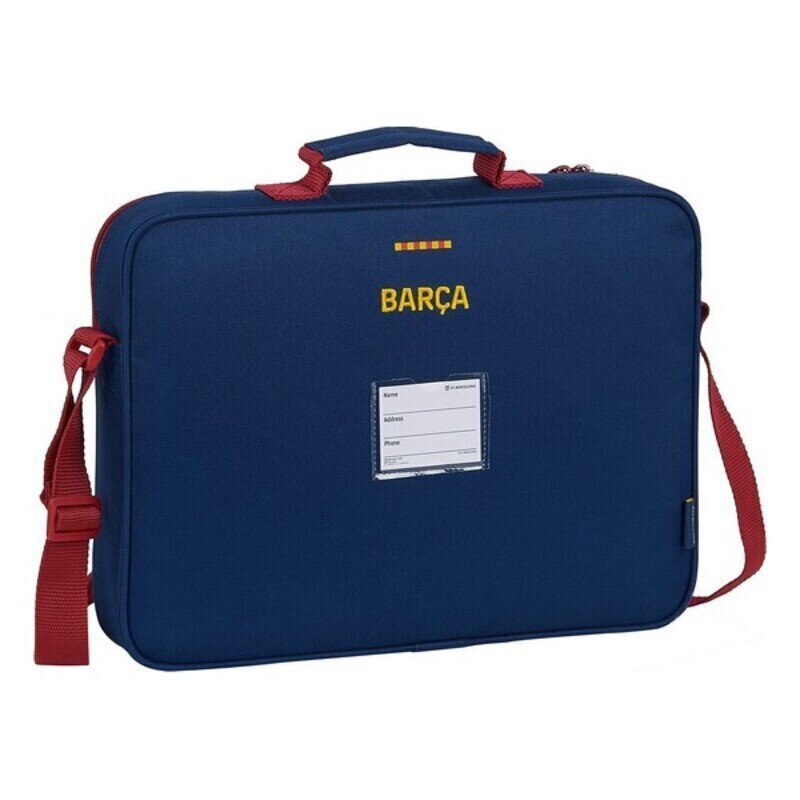 Tietokonelaukku F.C. Barcelona kastanjanruskea merensininen (38 x 28 x 6 cm) hinta ja tiedot | Koulureput ja -laukut | hobbyhall.fi