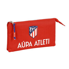 Penaali kolmella vetoketjulla Atlético Madrid Punainen Laivastonsininen (22 x 12 x 3 cm) hinta ja tiedot | Atlético Madrid Muoti | hobbyhall.fi