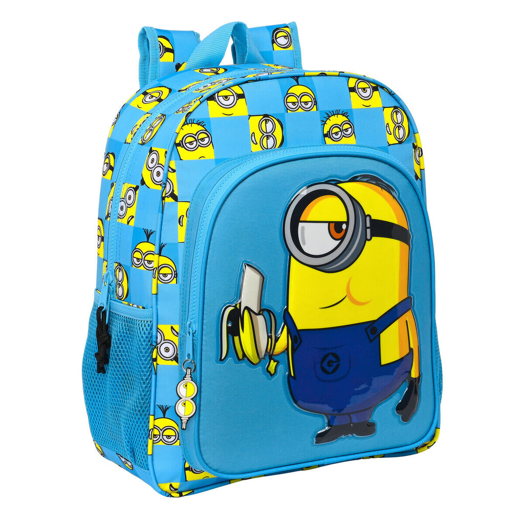 Koulureppu Minions Minionstatic Sininen (32 x 38 x 12 cm) hinta ja tiedot | Koulureput ja -laukut | hobbyhall.fi