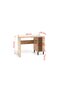 Kirjoituspöytä ADRK Furniture LIV07, ruskea hinta ja tiedot | Tietokonepöydät ja työpöydät | hobbyhall.fi