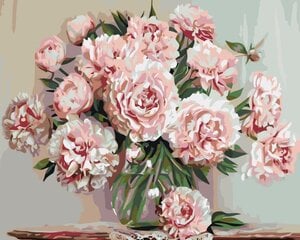 Maalaus numeroiden mukaan “Lempeät ruusut” 40X50 G hinta ja tiedot | Maalaa numeroiden mukaan | hobbyhall.fi