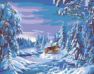 Maalaus numeroiden mukaan “Syvä talvi” 40X50 G hinta ja tiedot | Maalaa numeroiden mukaan | hobbyhall.fi