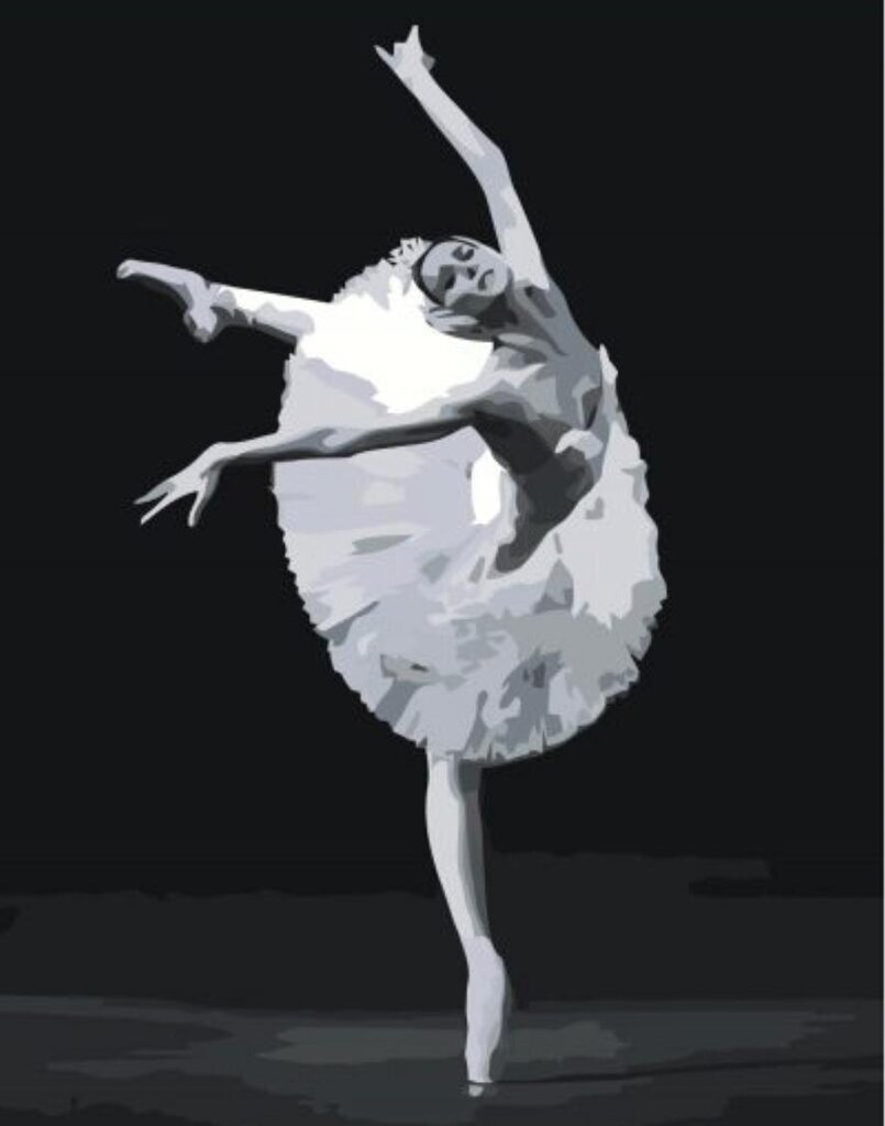 Maalaus numeroiden mukaan “Ballerina näyttämöllä” 40X50 G hinta ja tiedot | Maalaa numeroiden mukaan | hobbyhall.fi