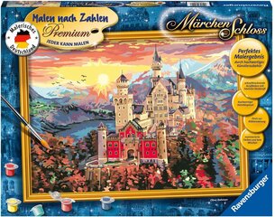 Maalaus numeroiden mukaan Ravensburger, 40x30cm "Neuschwansteinin linna", Li R28902 hinta ja tiedot | Maalaa numeroiden mukaan | hobbyhall.fi