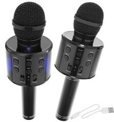 Karaoke-mikrofoni, langaton Bluetooth ja äänenmuokkausvaikutukset, musta hinta ja tiedot | Karaoke Mix Lapset | hobbyhall.fi