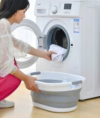 Kokoontaitettava silikoninen pyykkikori hinta ja tiedot | Siivoustarvikkeet | hobbyhall.fi