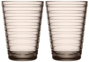 Iittala Iittala Aino Aalto juomalasit 33 cl pellava 2 kpl hinta ja tiedot | Lasit, mukit ja kannut | hobbyhall.fi