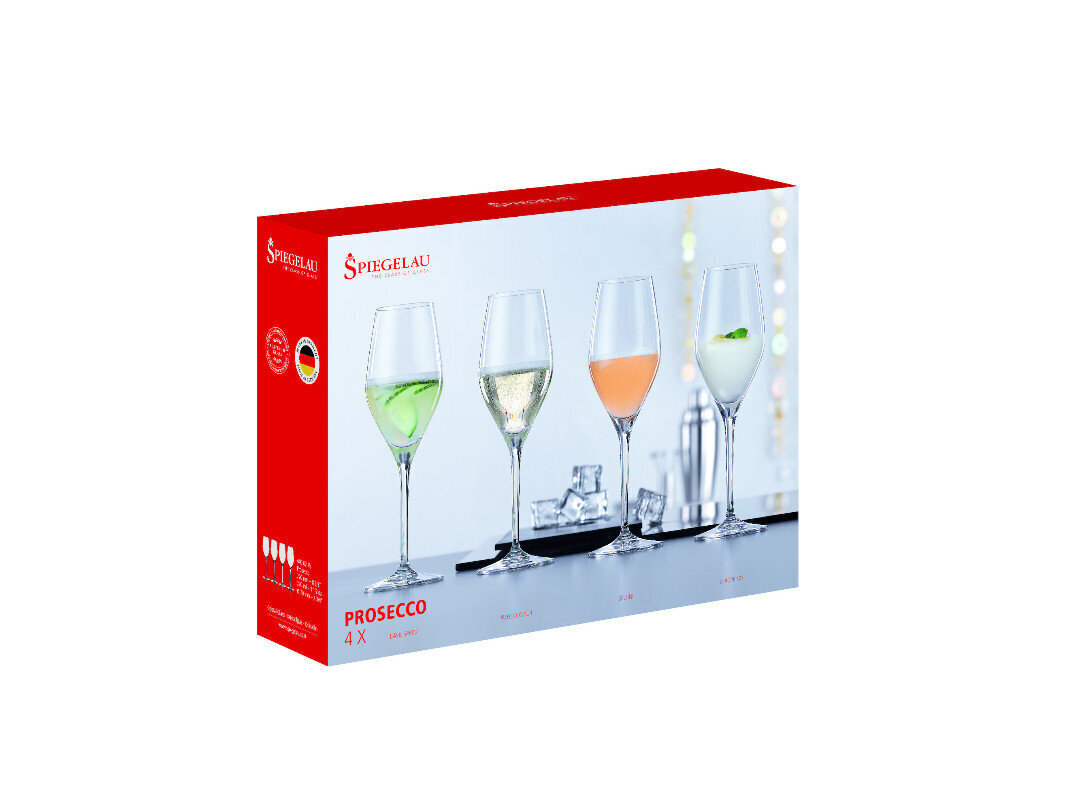 Spiegelau Prosecco lasisetti, 4 kpl. hinta ja tiedot | Lasit, mukit ja kannut | hobbyhall.fi