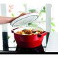 Pyöreä valurautapata Pyrex 3,6 l/h. 24 cm, punainen hinta ja tiedot | Kattilat ja painekattilat | hobbyhall.fi