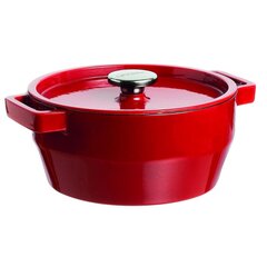 Pyöreä valurautapata Pyrex 3,6 l/h. 24 cm, punainen hinta ja tiedot | Pyrex Koti ja keittiö | hobbyhall.fi