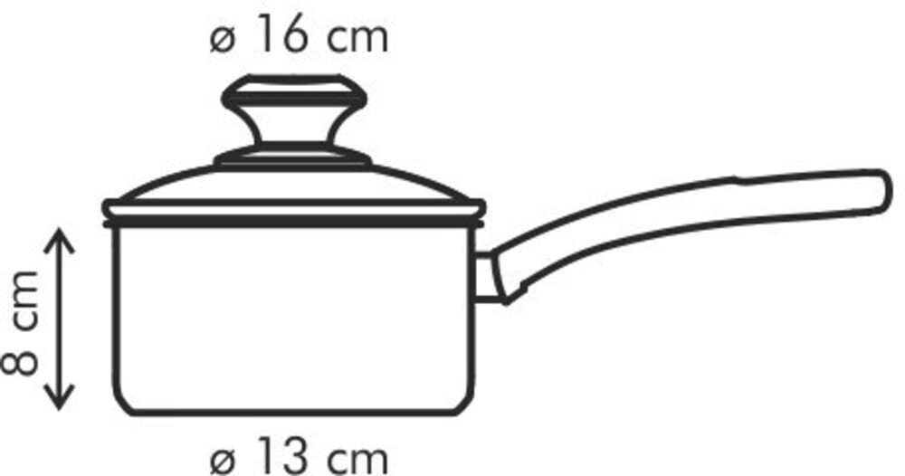 Tescoma Presto kattila kannella, Ø 16 cm, 1,4 l hinta ja tiedot | Kattilat ja painekattilat | hobbyhall.fi