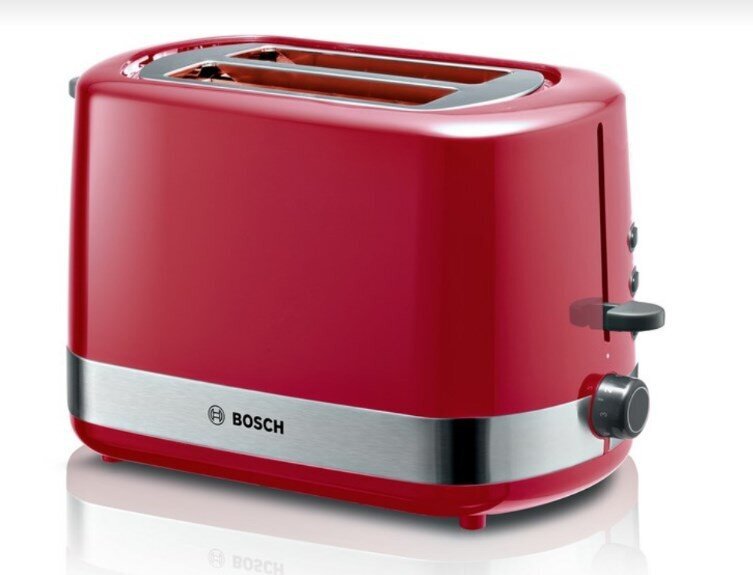 Bosch TAT6A514 leivänpaahdin 2 viipaleelle 800 W punainen hinta ja tiedot | Leivänpaahtimet | hobbyhall.fi