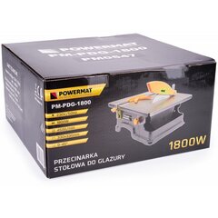 Laattaleikkauskone PowerMat, 1800 W hinta ja tiedot | Sahat ja sirkkelit | hobbyhall.fi