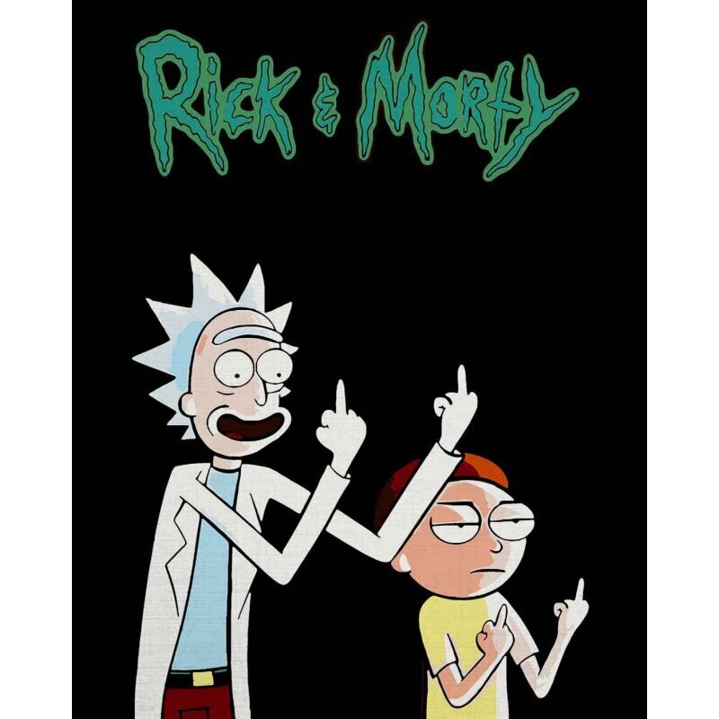 Maalaus numeroiden mukaan Rick and Morty 30x40 hinta ja tiedot | Maalaa numeroiden mukaan | hobbyhall.fi