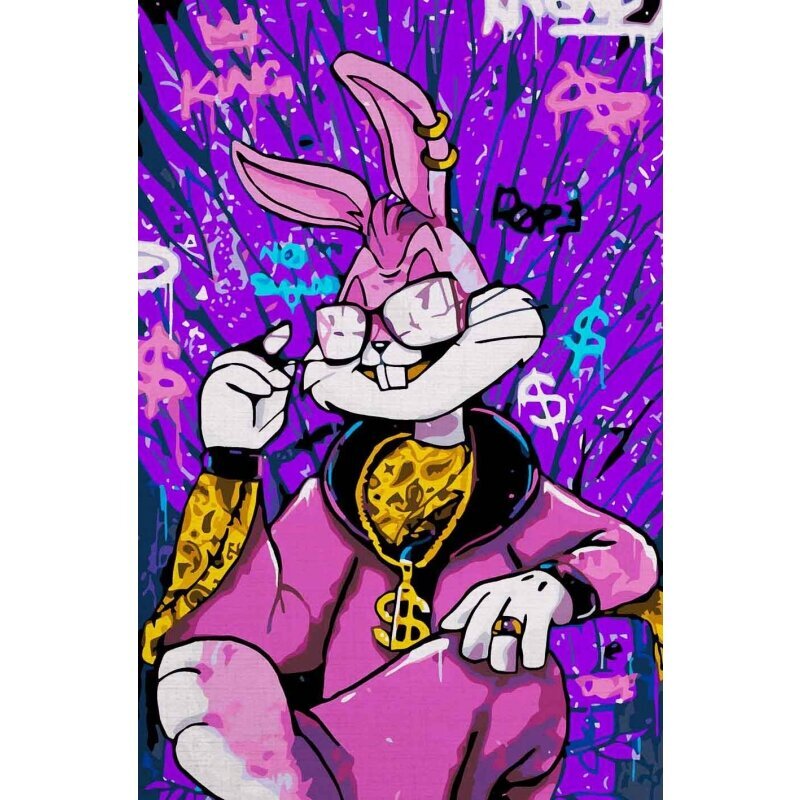 Maalaus numeroiden mukaan Bugs Bunny 50x33 hinta ja tiedot | Maalaa numeroiden mukaan | hobbyhall.fi