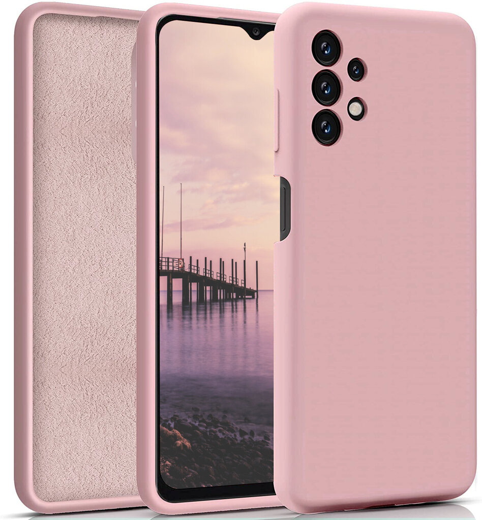 Silikonikotelo Samsung Galaxy A13/A13 5G SoundBerry (real liquide silicone Easy Clean), pinkki hinta ja tiedot | Puhelimen kuoret ja kotelot | hobbyhall.fi