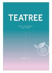 Kangasnaamio teepuu-uutteella Barulab The Clean Vegan Tea Tree, 23g hinta ja tiedot | Kasvonaamiot ja silmänalusaamiot | hobbyhall.fi
