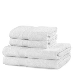 Decoking Marina -pyyheliina setti, valkoinen, 4 kpl hinta ja tiedot | Pyyhkeet | hobbyhall.fi