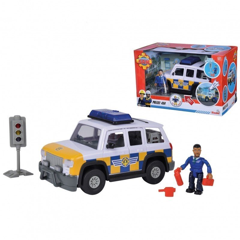 Palomies Sam Poliisin Jeep hahmolla hinta ja tiedot | Poikien lelut | hobbyhall.fi