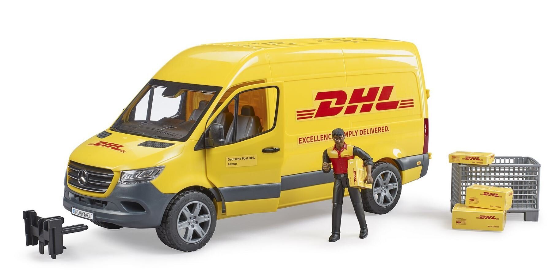 DHL-kuriiri Bruder Mb Sprinter, 02671 hinta ja tiedot | Poikien lelut | hobbyhall.fi