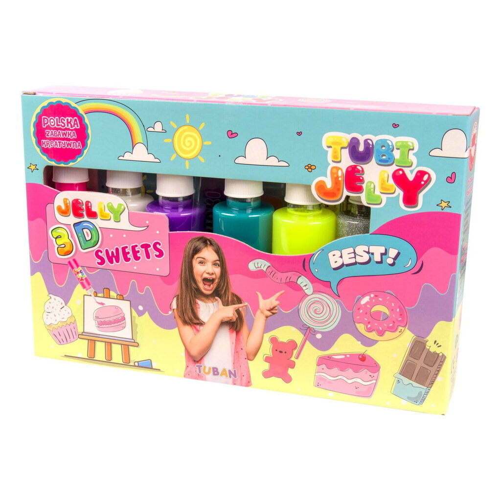 Tubi Jelly Set 6 Colors - Makeiset hinta ja tiedot | Kehittävät lelut | hobbyhall.fi