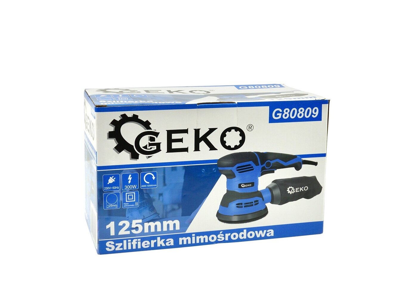 Epäkeskohiomakone Geko 125 mm 300 W hinta ja tiedot | Hiomakoneet | hobbyhall.fi