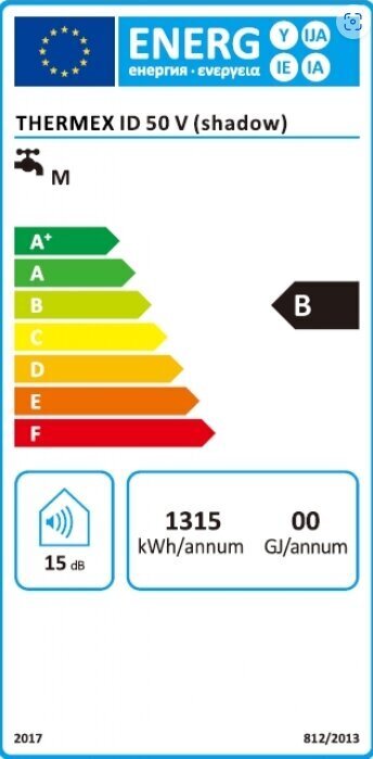 Lämminvesivaraaja Thermex ID 50V Shadow Wifi Pystysuora hinta ja tiedot | Lämminvesivaraajat | hobbyhall.fi