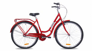 Insera Classic -polkupyörä, 50 cm, 3-vaihteinen, punainen hinta ja tiedot | Polkupyörät | hobbyhall.fi