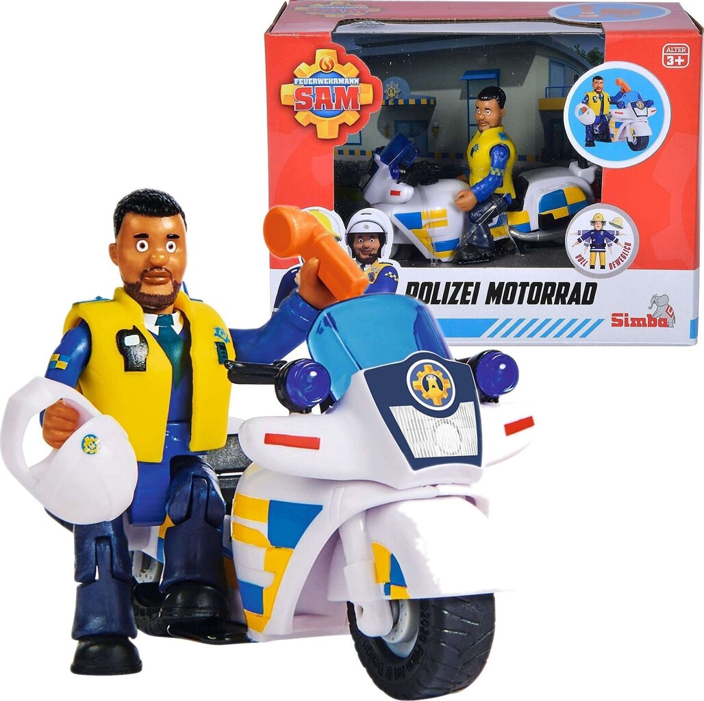 Palomies Sam Motor Police Ajoneuvo kuviolla hinta ja tiedot | Kehittävät lelut | hobbyhall.fi