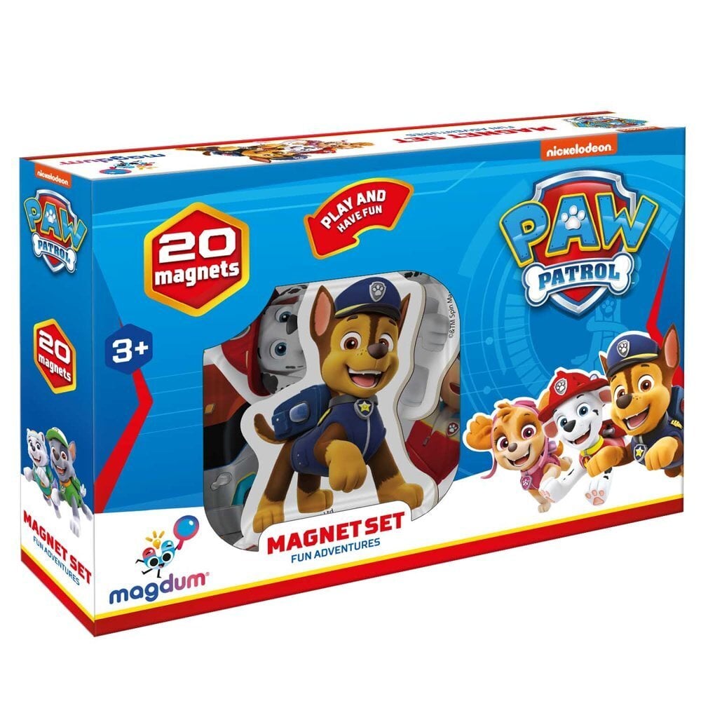 Magneettisarja "Paw Patrol (Ryhmä Hau)", 20 kpl. hinta ja tiedot | Kehittävät lelut | hobbyhall.fi