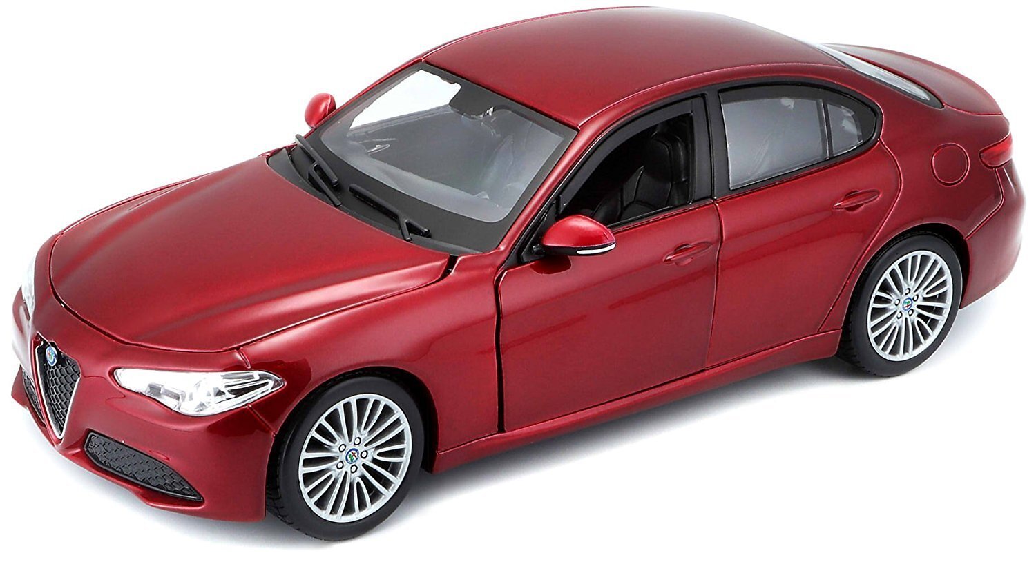 Metallimalli Alfa Romeo Giulia 2016 Punainen 1/24 hinta ja tiedot | Poikien lelut | hobbyhall.fi