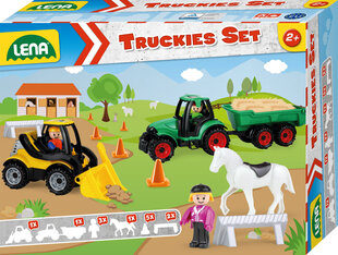 Truckies Farm Vehicle Set lisävarusteilla hinta ja tiedot | Lena Lelut | hobbyhall.fi