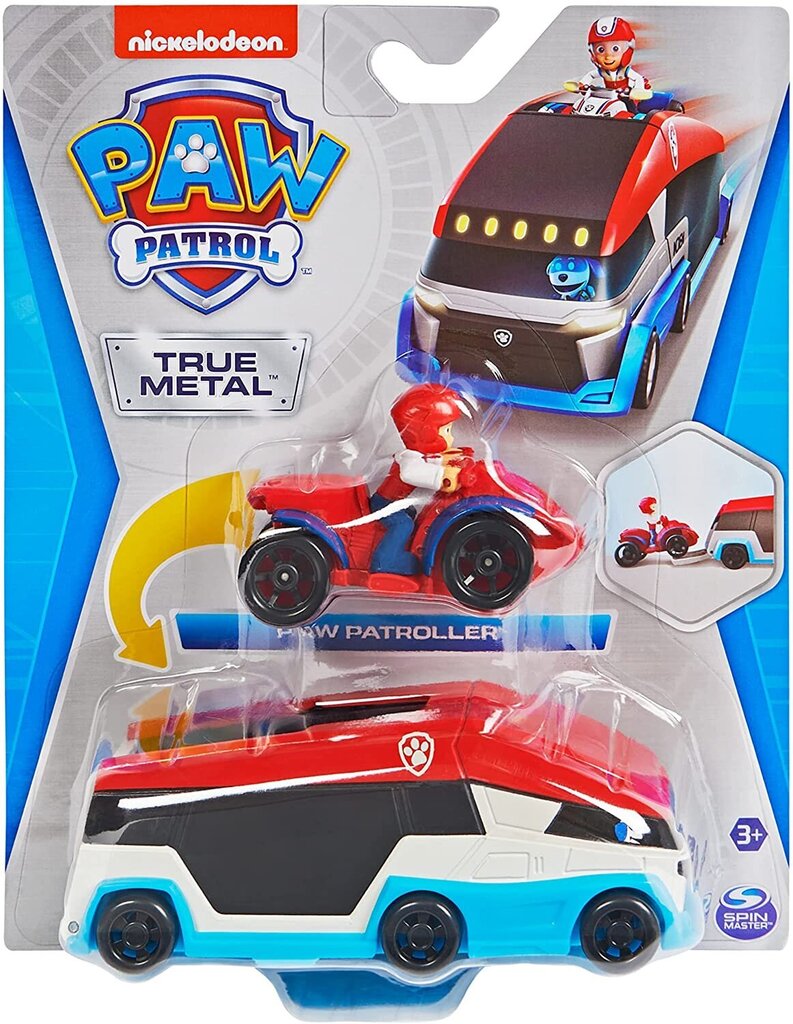 Paw Patrol (Ryhmä Hau) Ajoneuvot Team Kit Patrol + Ryder Ajoneuvo hinta ja tiedot | Poikien lelut | hobbyhall.fi