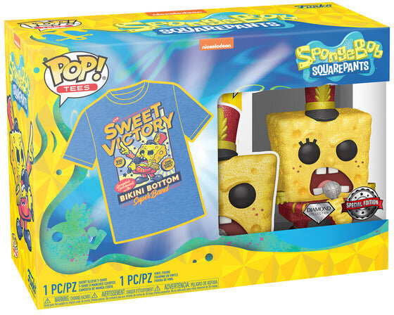 Figuuri Funko POP! Spongebob Squirepants + T-paita M Exclusive hinta ja tiedot | Pelien oheistuotteet | hobbyhall.fi