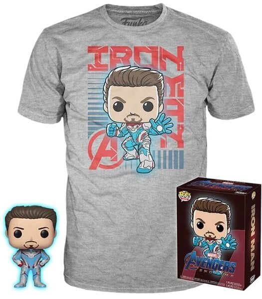 Figuuri Funko POP! Marvel Iron man + T-paita XS Exclusive