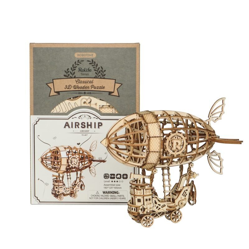 Robotime Airship 3D Koottava Ilmalaiva hinta ja tiedot | LEGOT ja rakennuslelut | hobbyhall.fi