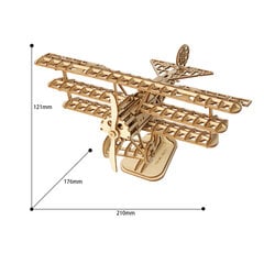 Robotime Airplane 3D Koottava Lentokone hinta ja tiedot | LEGOT ja rakennuslelut | hobbyhall.fi