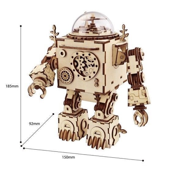 Robotime Robotti Orpheus 3D Tee se itse soittorasia hinta ja tiedot | LEGOT ja rakennuslelut | hobbyhall.fi