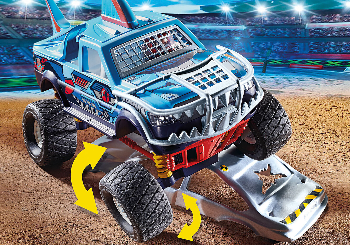 70550 PLAYMOBIL® Stuntshow Monster Truck Shark hinta ja tiedot | LEGOT ja rakennuslelut | hobbyhall.fi