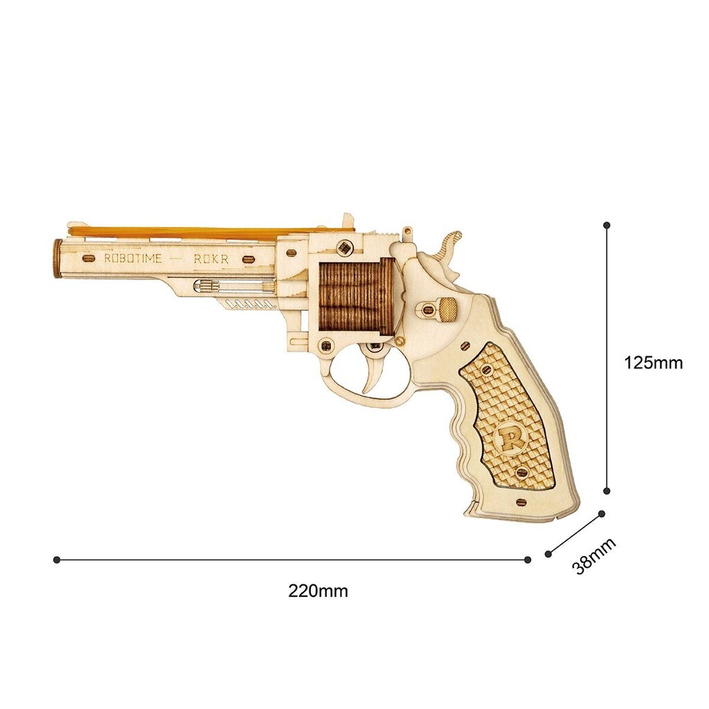 Robotime Corsac M60 3D Koottava Revolveri hinta ja tiedot | LEGOT ja rakennuslelut | hobbyhall.fi