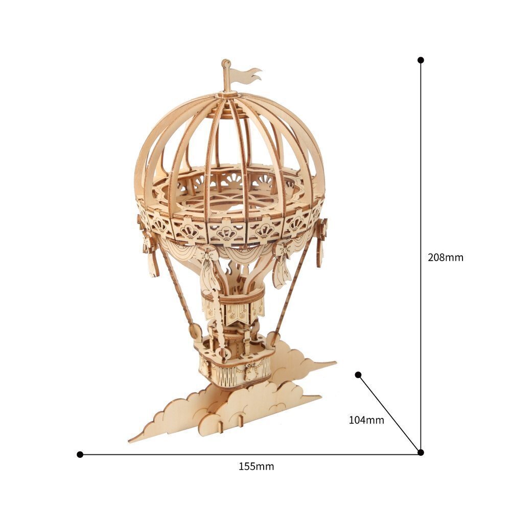 Robotime Hot Air Ballon 3D Koottava Kuumailmapallo hinta ja tiedot | LEGOT ja rakennuslelut | hobbyhall.fi